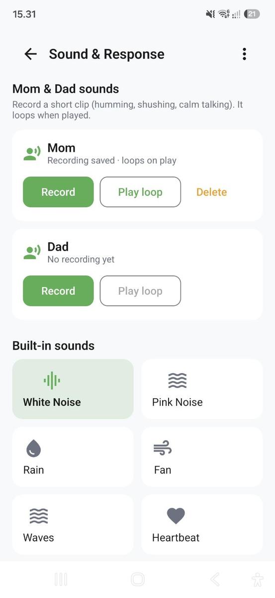 RumiiGo Sounds screen